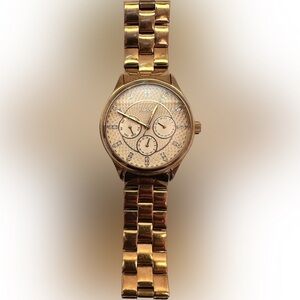 Rose Gold Fossil Watch